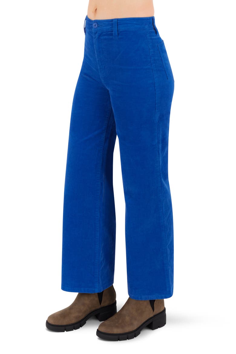 Wide Leg Corduroy Pants, Alternate, color, OCEAN BLUE