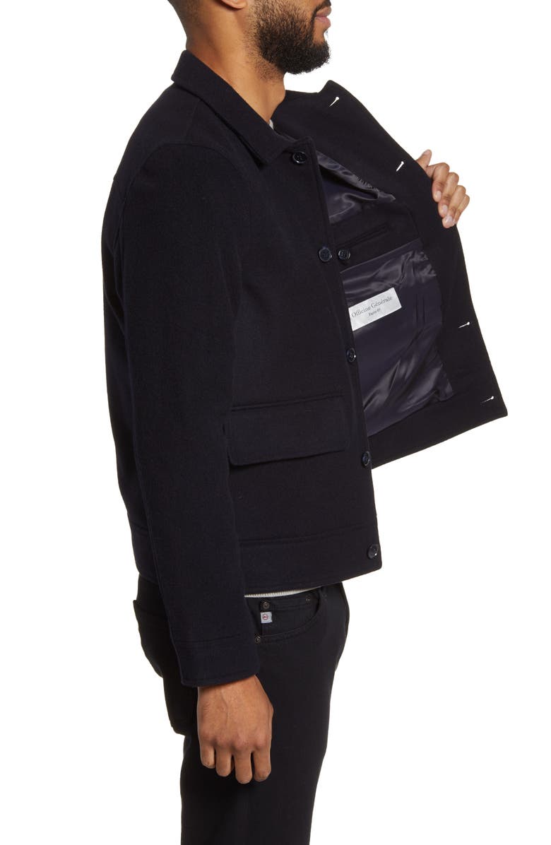 Officine Générale Wool & Cashmere Bomber Jacket, Alternate, color, 