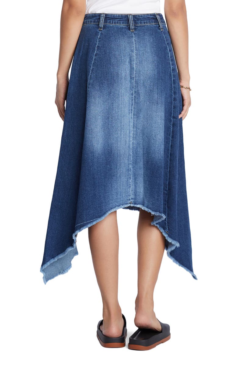 Wash Lab Denim Shark Bite Denim Skirt, Alternate, color, 