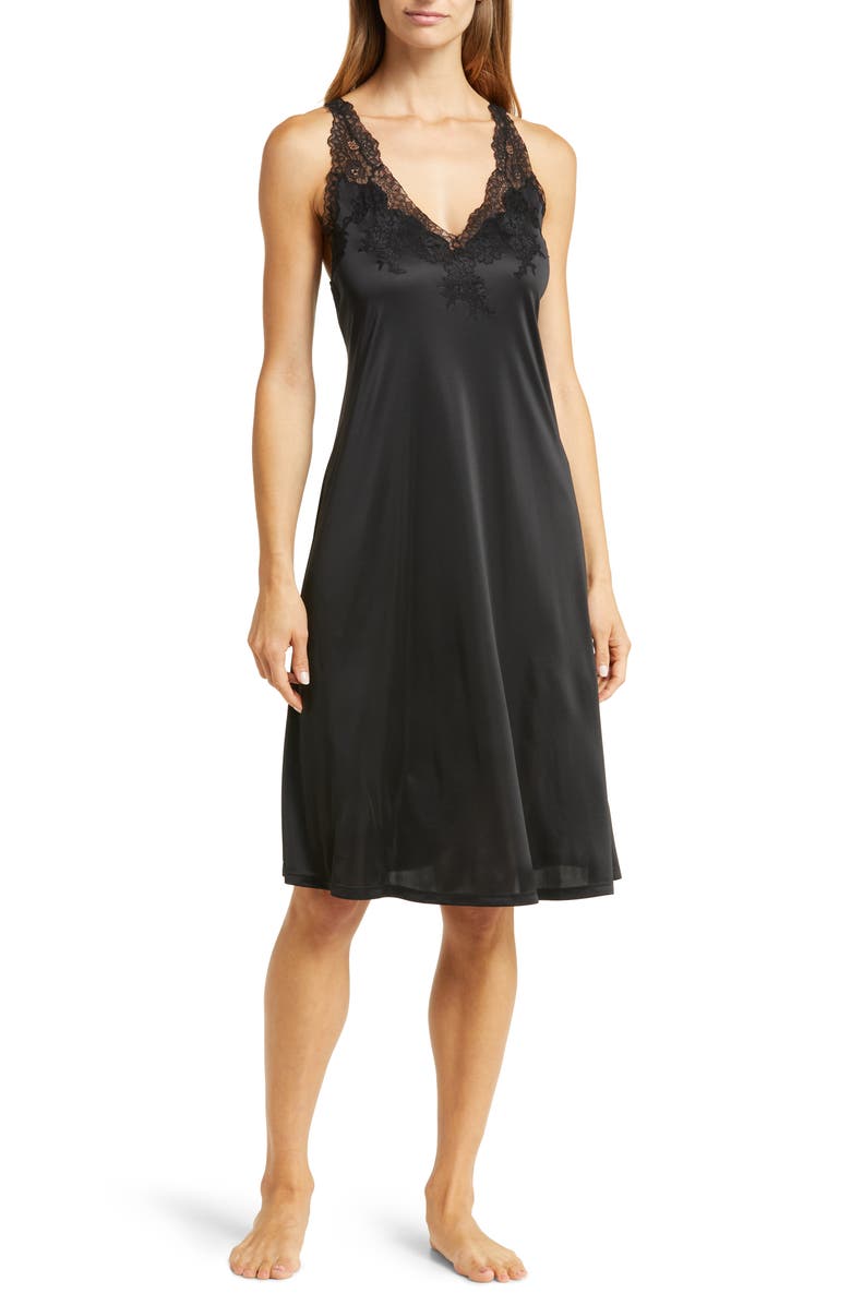 Natori Enchant Lace Trim Nightgown, Main, color, 