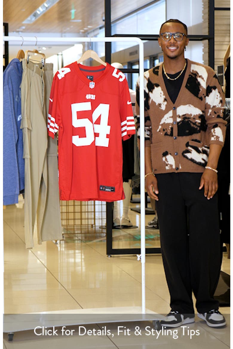 Men's Nike Fred Warner Scarlet San Francisco 49ers Player Game Jersey video