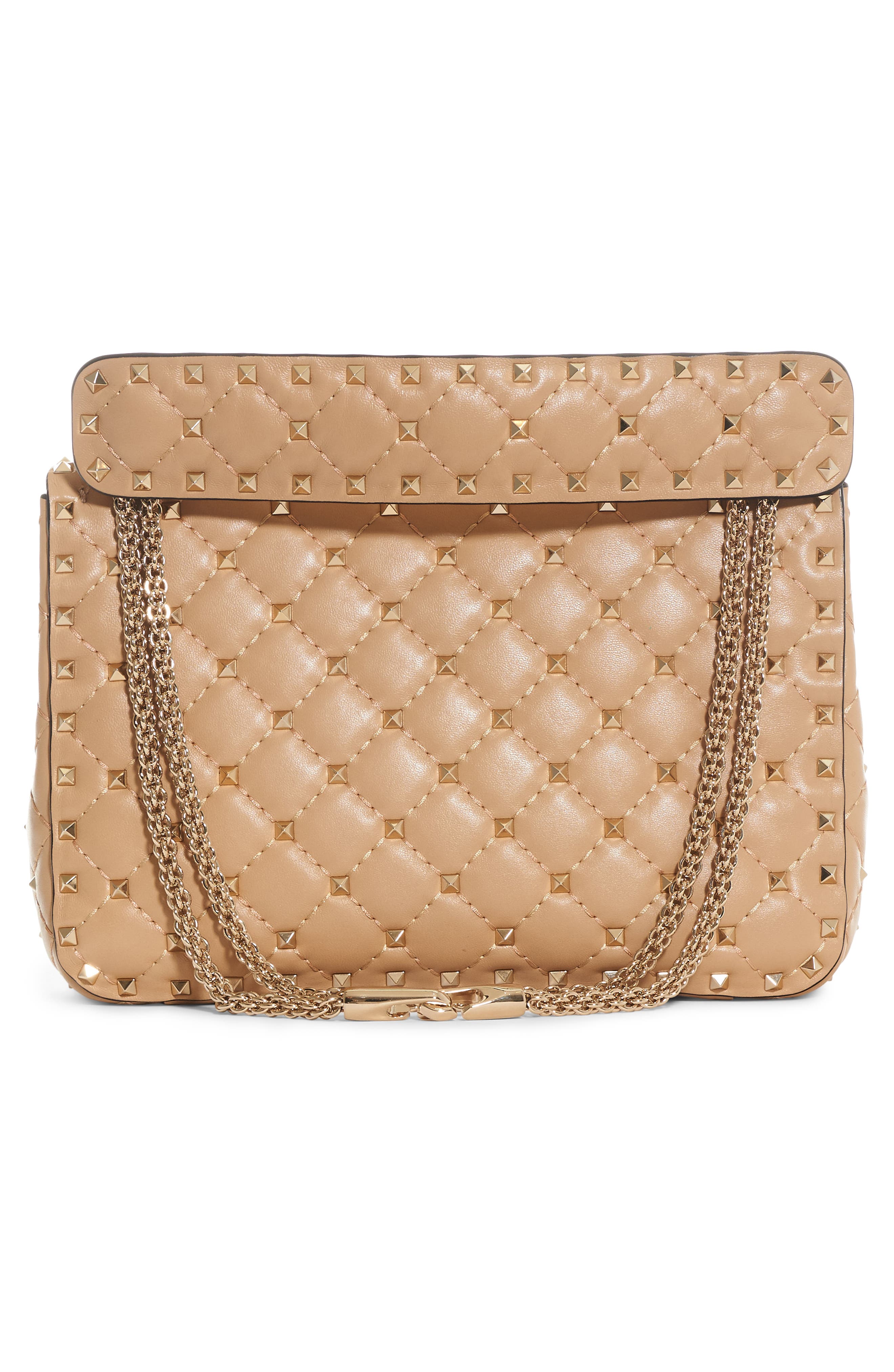 Valentino Garavani Rockstud Spike Medium Shoulder Bag, Alternate, color, 