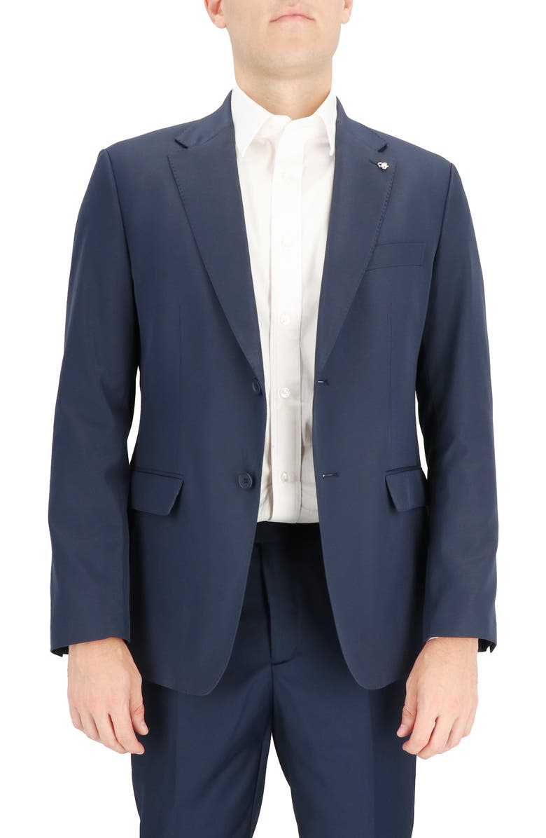 Scotch & Soda Traveler Tech Stretch Sport Coat, Alternate, color, Navy