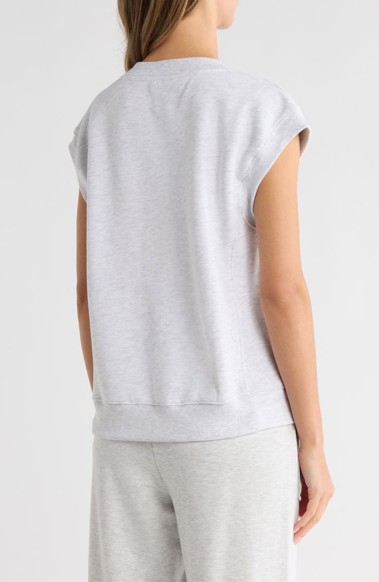 90 DEGREE BY REFLEX Fleece Vest, Alternate, color, Heather Light Grey