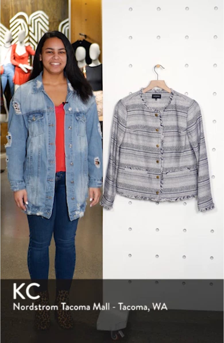 Rustic Fringe Tweed Jacket, sales video thumbnail