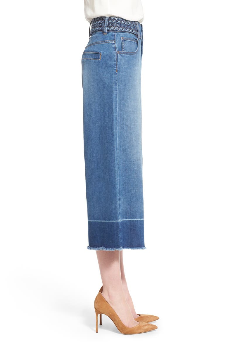 High Rise Denim Culottes, Alternate, color, DUSK INDIGO VINTAGE