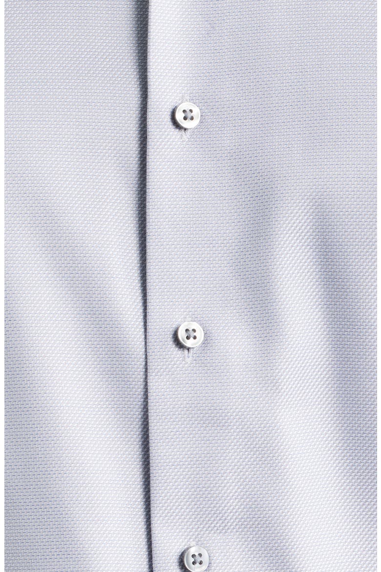 Modern Fit Micropattern Non-Iron Cotton Dobby Dress Shirt, Alternate, color, SILVER GREY