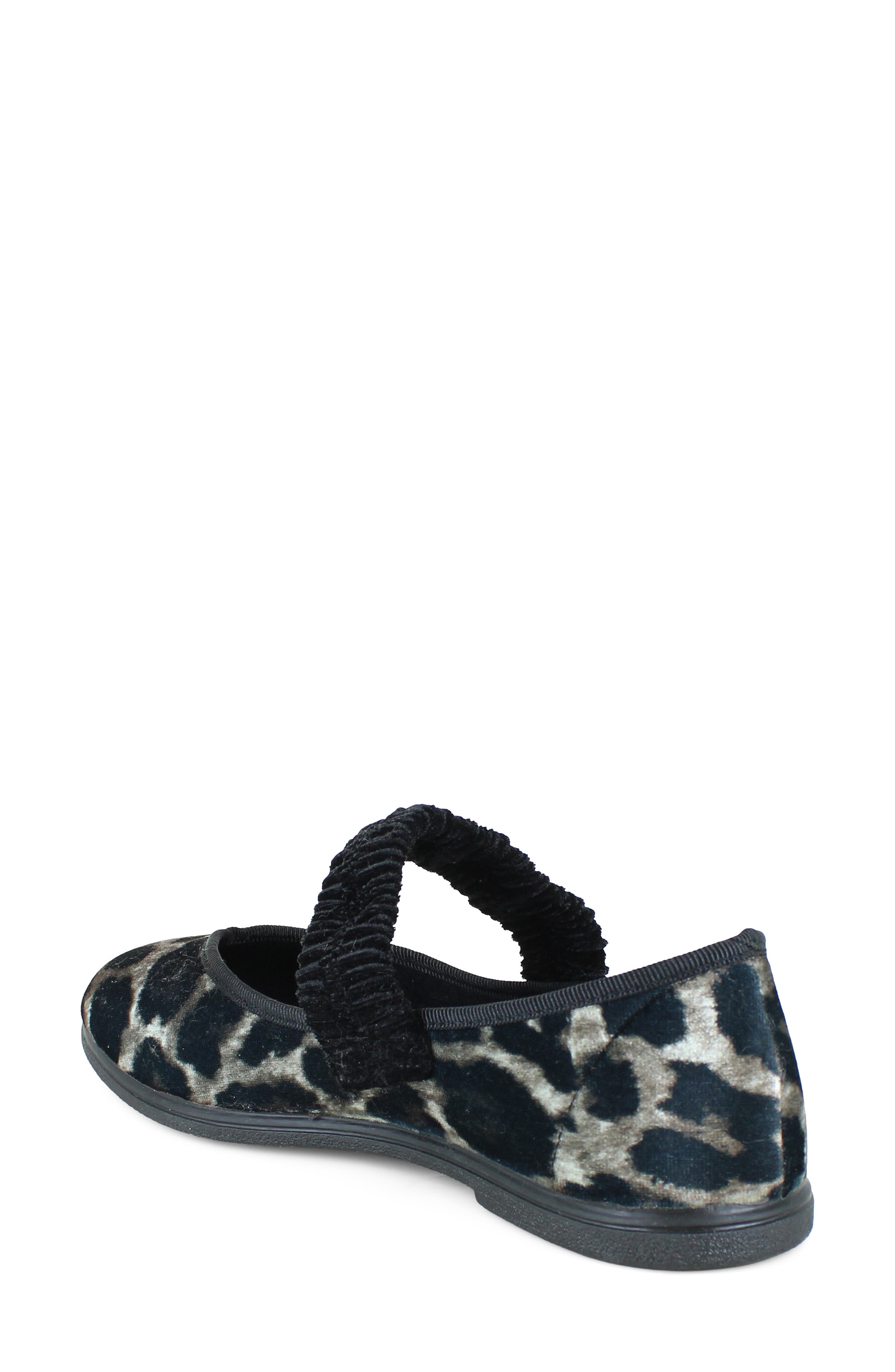 Print Mary Jane Flat, Alternate, color, LEOPARD FABRIC