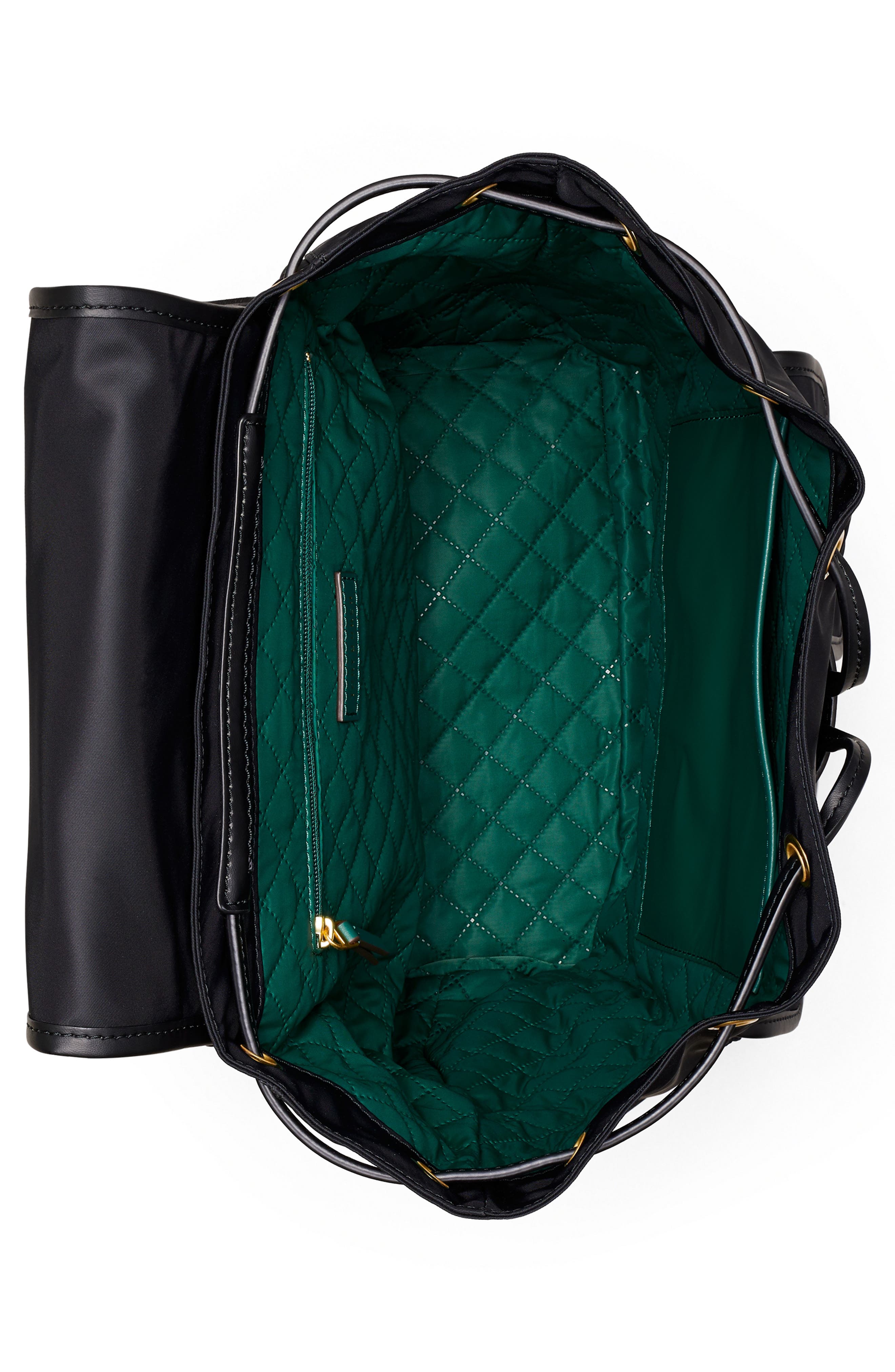 Tory Burch Piper Flap Nylon Backpack, Alternate, color, 