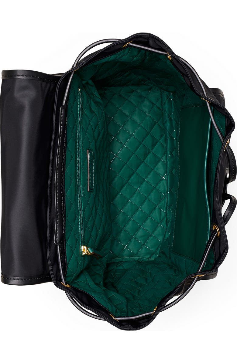 Tory Burch Piper Flap Nylon Backpack, Alternate, color,