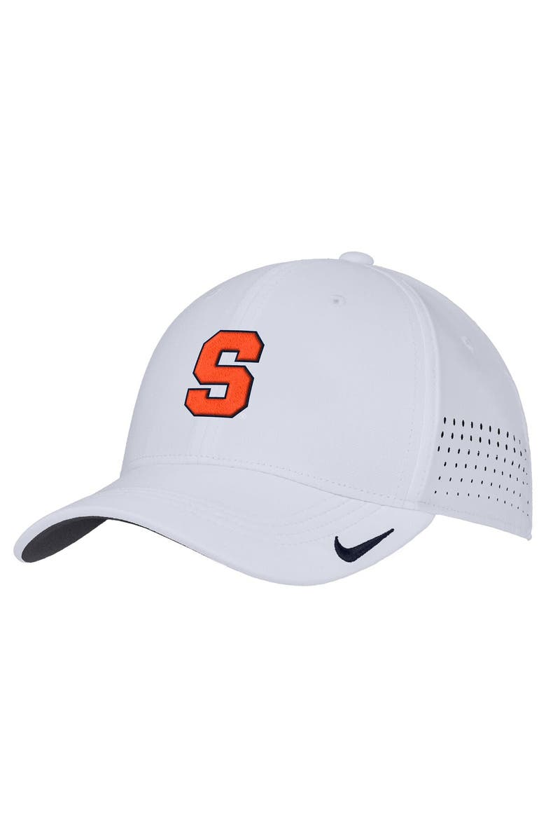 Nike Men's Nike White Syracuse Orange 2025 On-Field Performance Flex Hat, Main, color, White