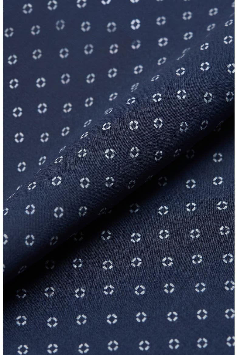 Geometric Print Performance Short Sleeve Shirt, Alternate, color, 41 NAVY