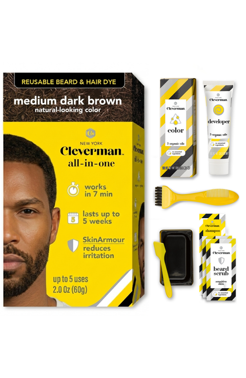 Coarse & Coily Hair · Reusable Beard & Hair Dye Kit