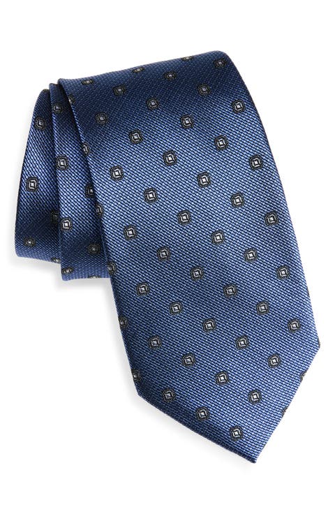 Geometric Silk Tie