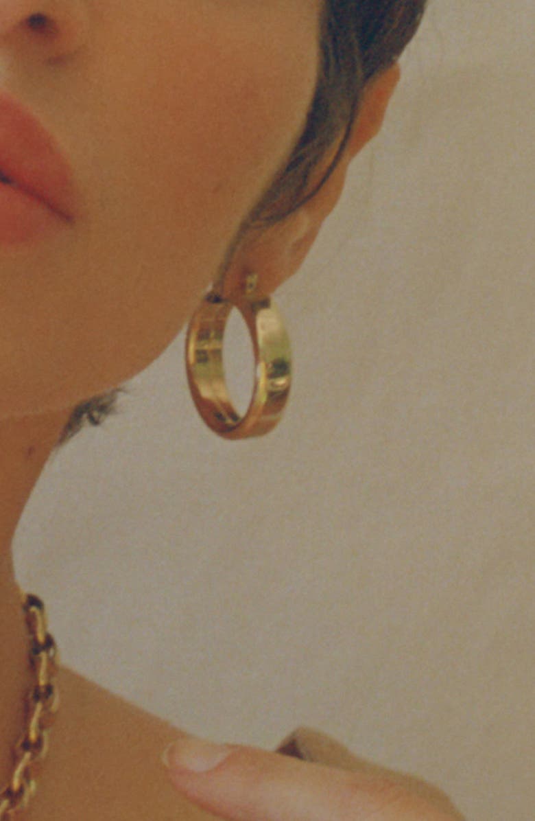 Laura Lombardi Band Hoop Earrings, Alternate, color, 