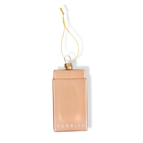 Furbish Matchbook Ornament In Metallic Gold