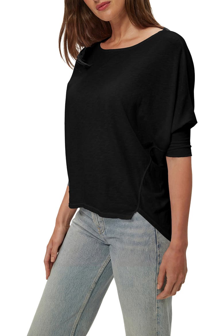 Selma Dolman Sleeve T-Shirt, Alternate, color, BLACK