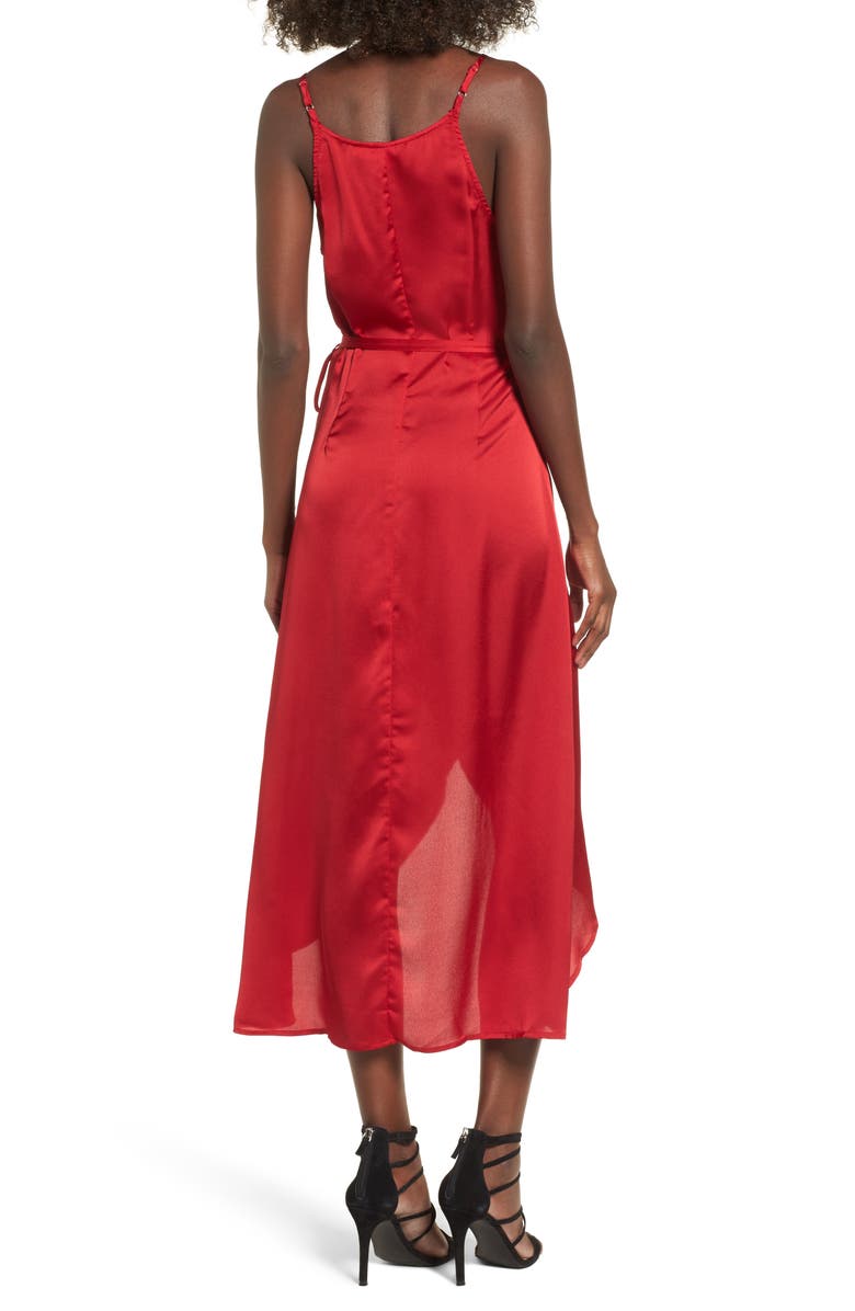 Somedays Lovin Evening Sun Satin Wrap Dress, Alternate, color, 