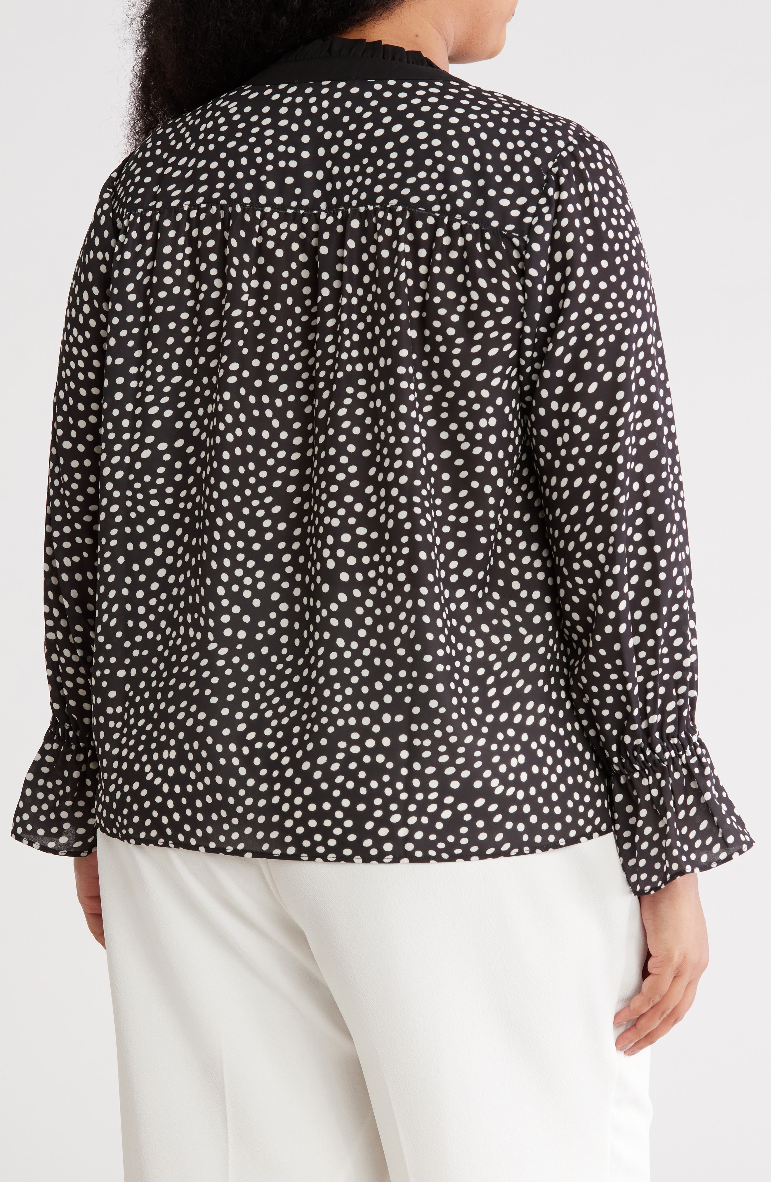 Ruffle Long Sleeve Top - image 2