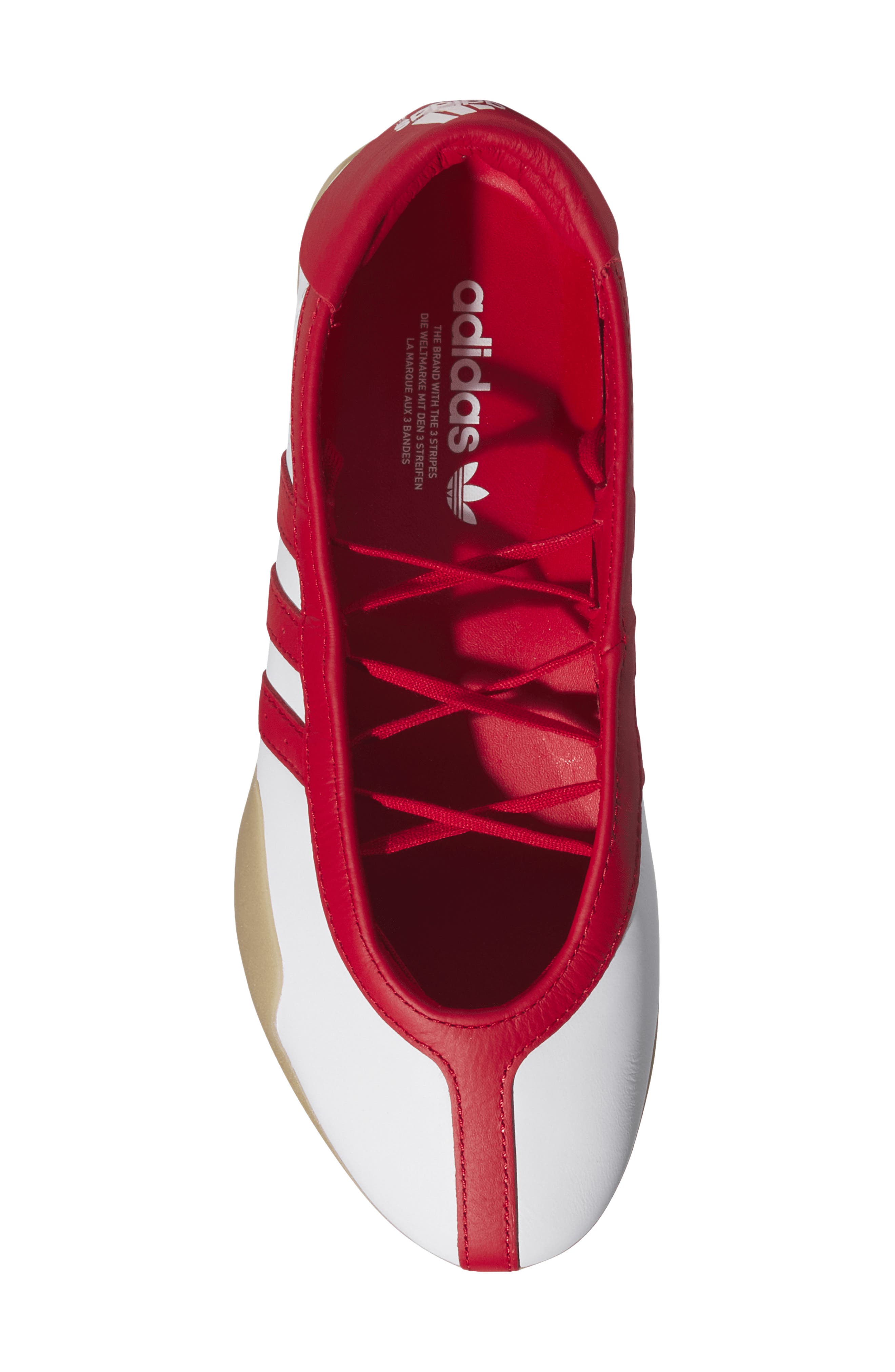adidas Taekwondo Mei Ballet Flat, Alternate, color, White/ Scarlet/ Gum 3