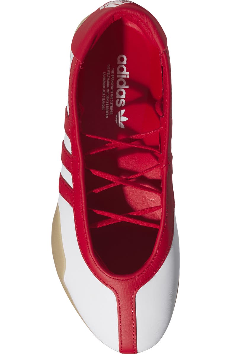 adidas Taekwondo Mei Ballet Flat, Alternate, color, White/ Scarlet/ Gum 3