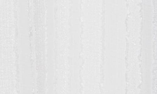 Renee C Sheer Texture Halter Neck Top In White