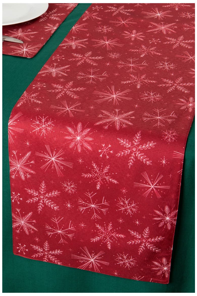 Clean Coast Snowflakes Table Runner, Alternate, color, COAST SNOWFLAKES