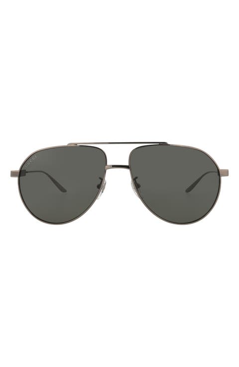 61mm Aviator Sunglasses