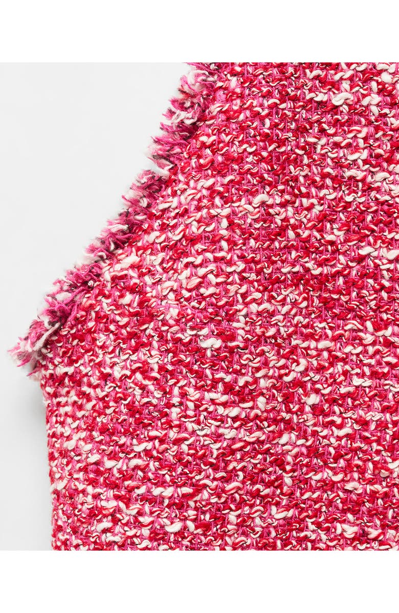 MANGO Sleeveless Tweed Dress, Alternate, color,