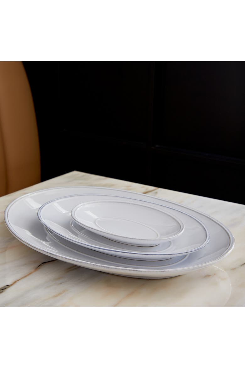 Friso Oval platter, Alternate, color, White