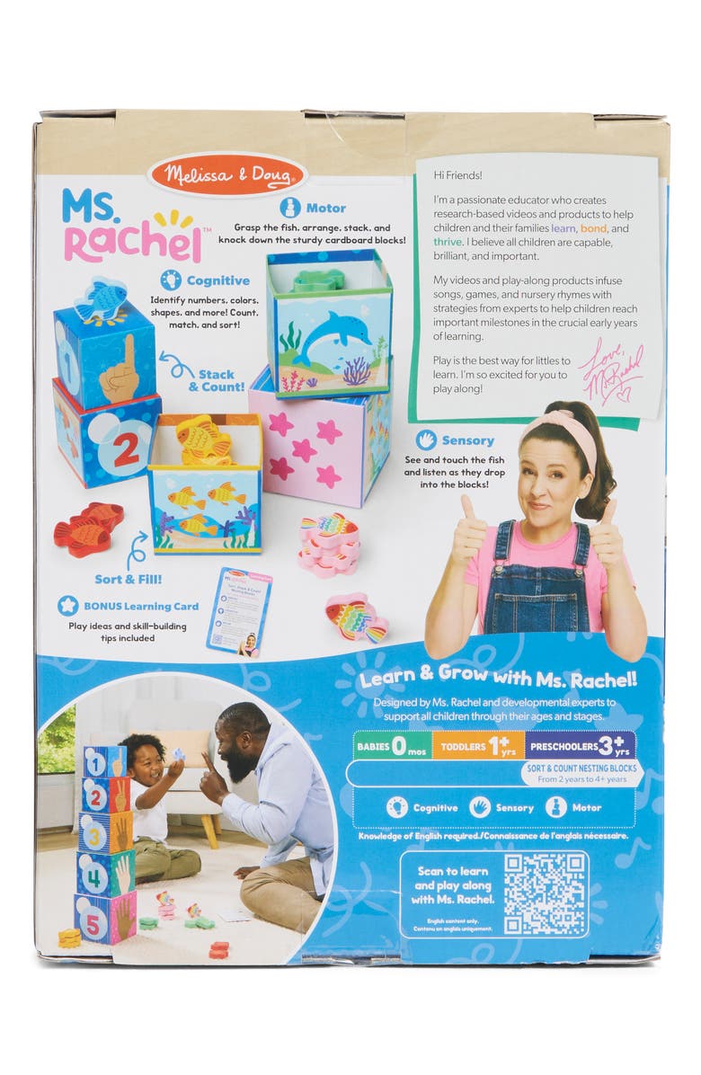 Melissa & Doug x Ms. Rachel<sup>™</sup> Sort & Count Nesting Blocks Playset, Alternate, color, 