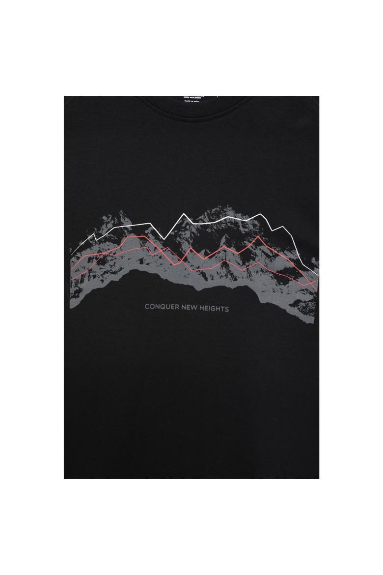 Tech Mountains Natural T-Shirt, Alternate, color, Black