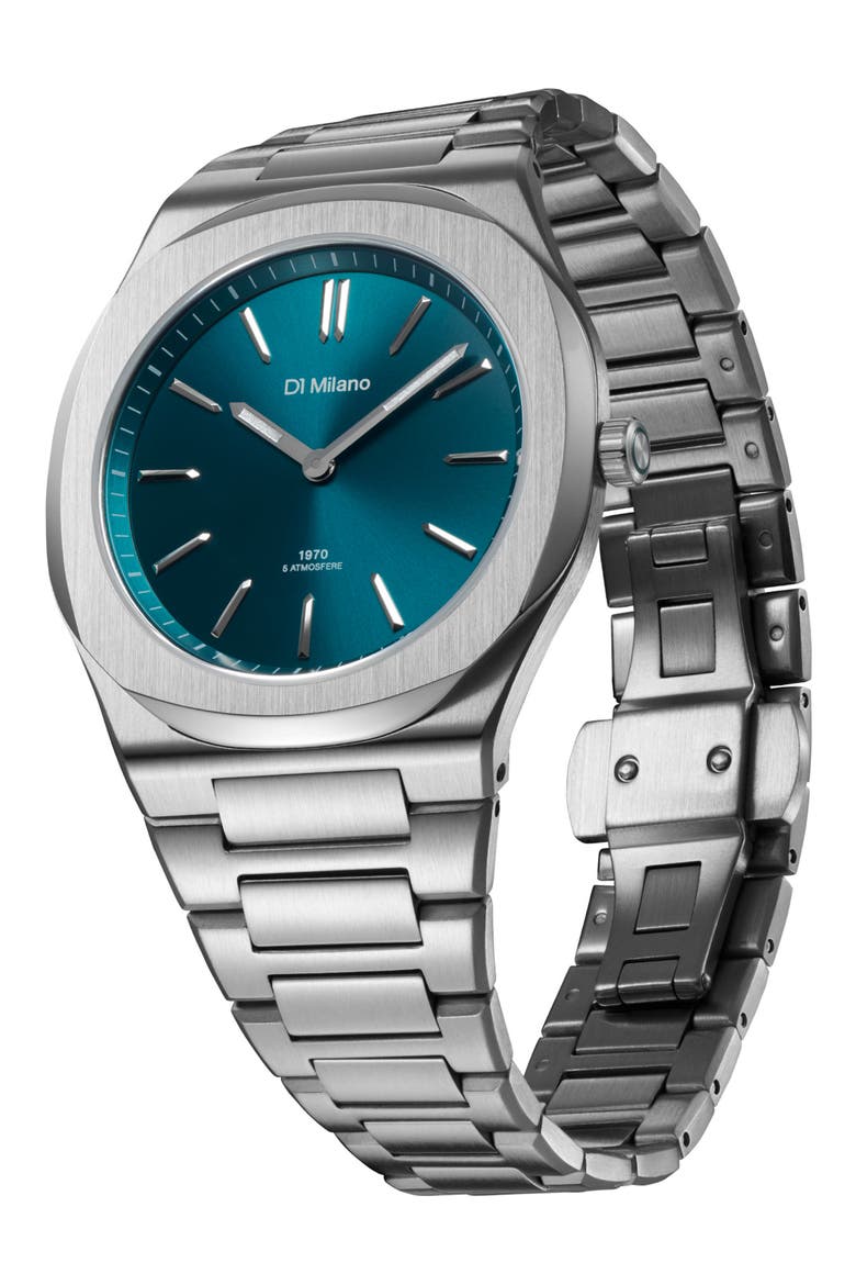 Ultra Thin Bracelet Watch, 39mm, Alternate, color, GREEN