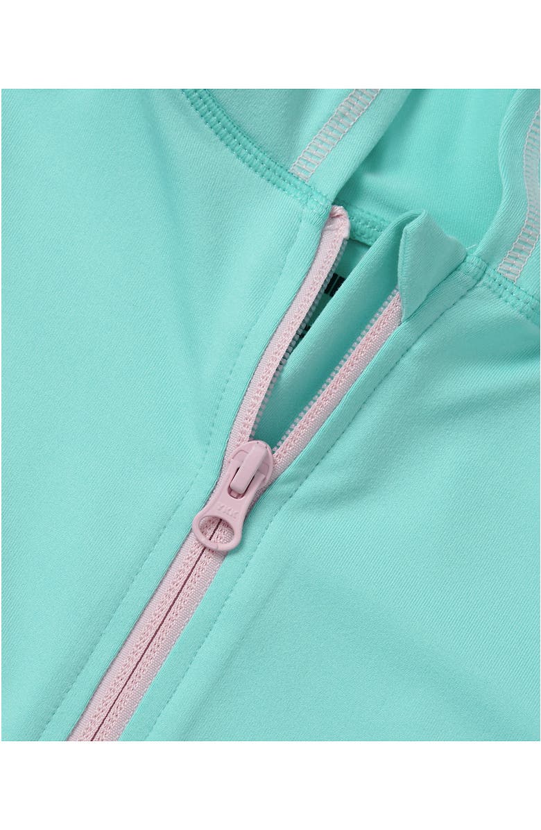 Lands' End Girls Active Zip Up Hoodie, Alternate, color, Aruba Blue