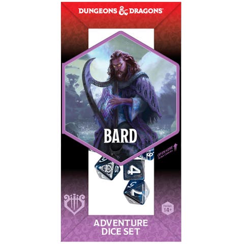 Blue and Black 14 Piece RPG Die Set