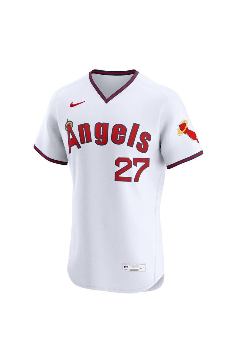 Nike Men's Nike Mike Trout White Los Angeles Angels Alternate 2 Elite Jersey, Alternate, color, White