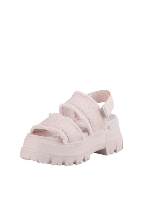 Buffalo Boots Aspha Str Platform Sandal In Pink