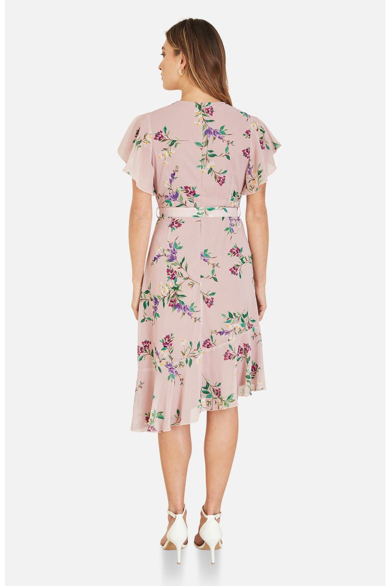 Midi Dress With Frill Details, Alternate, color, Pink