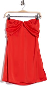 Princess Polly Irena Strapless Satin Minidress