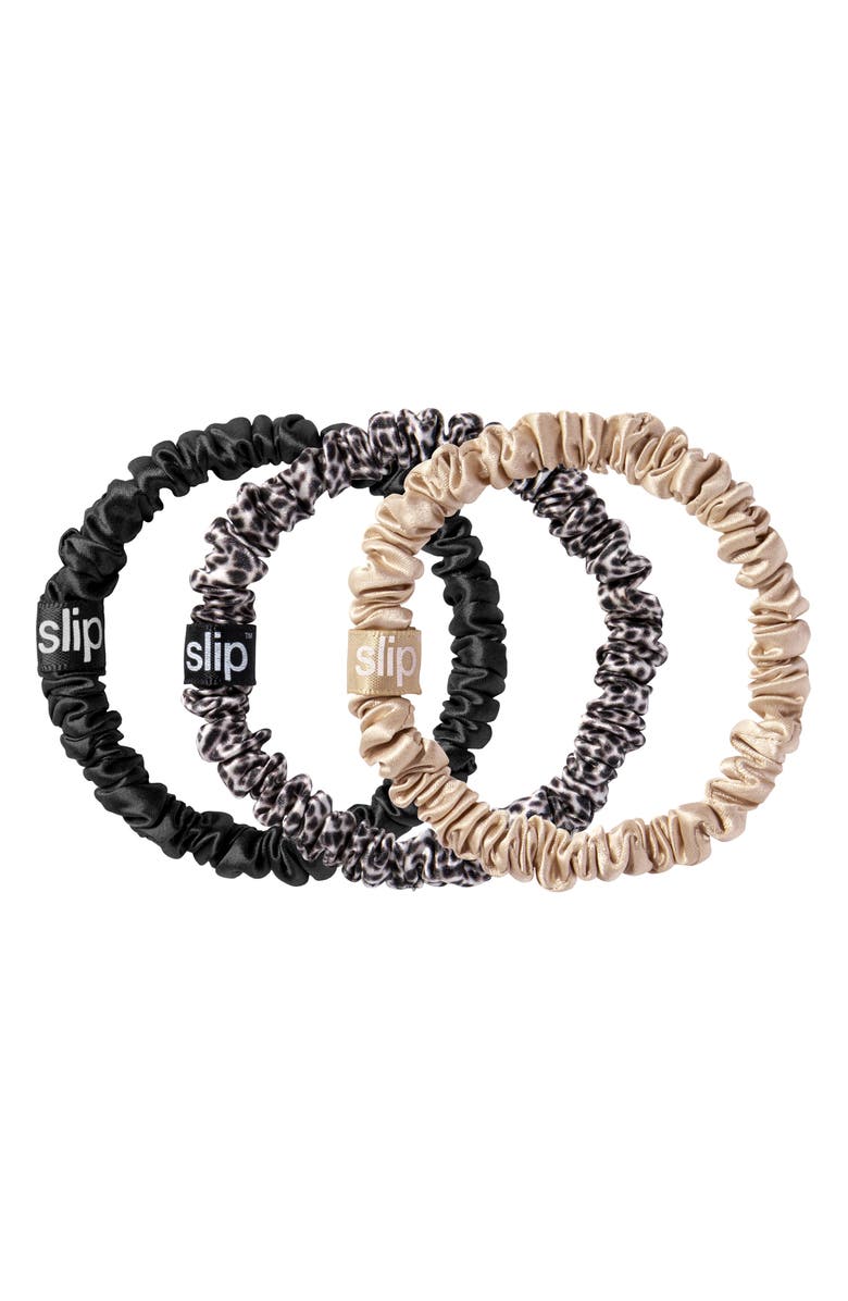 slip Pure Silk 3-Pack Skinny Scrunchies, Main, color,
