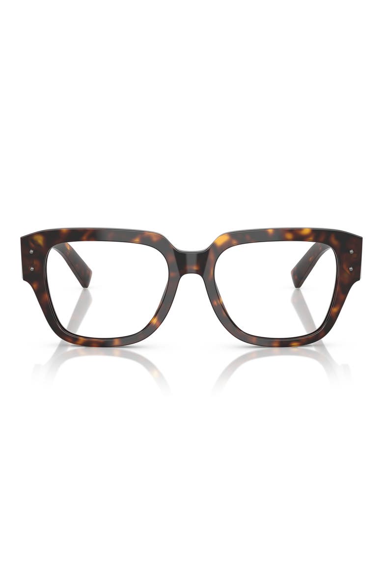 54mm Square Optical Glasses, Main, color, HAVANA