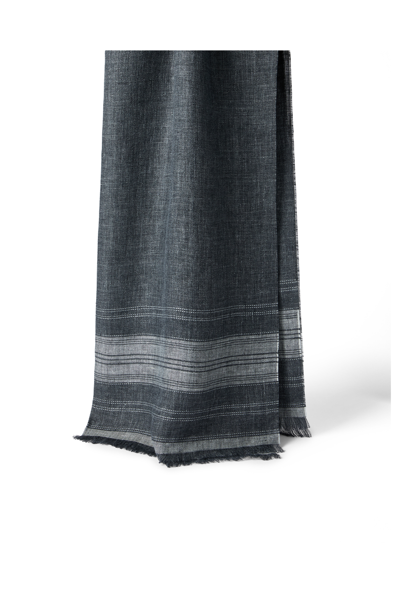 Linen scarf, Main, color, Anthracite