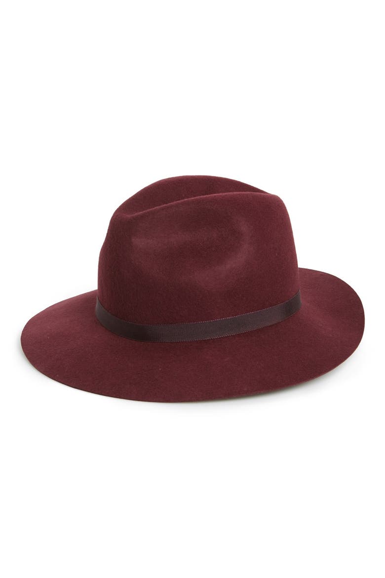 Classic Fedora, Main, color, BURGUNDY