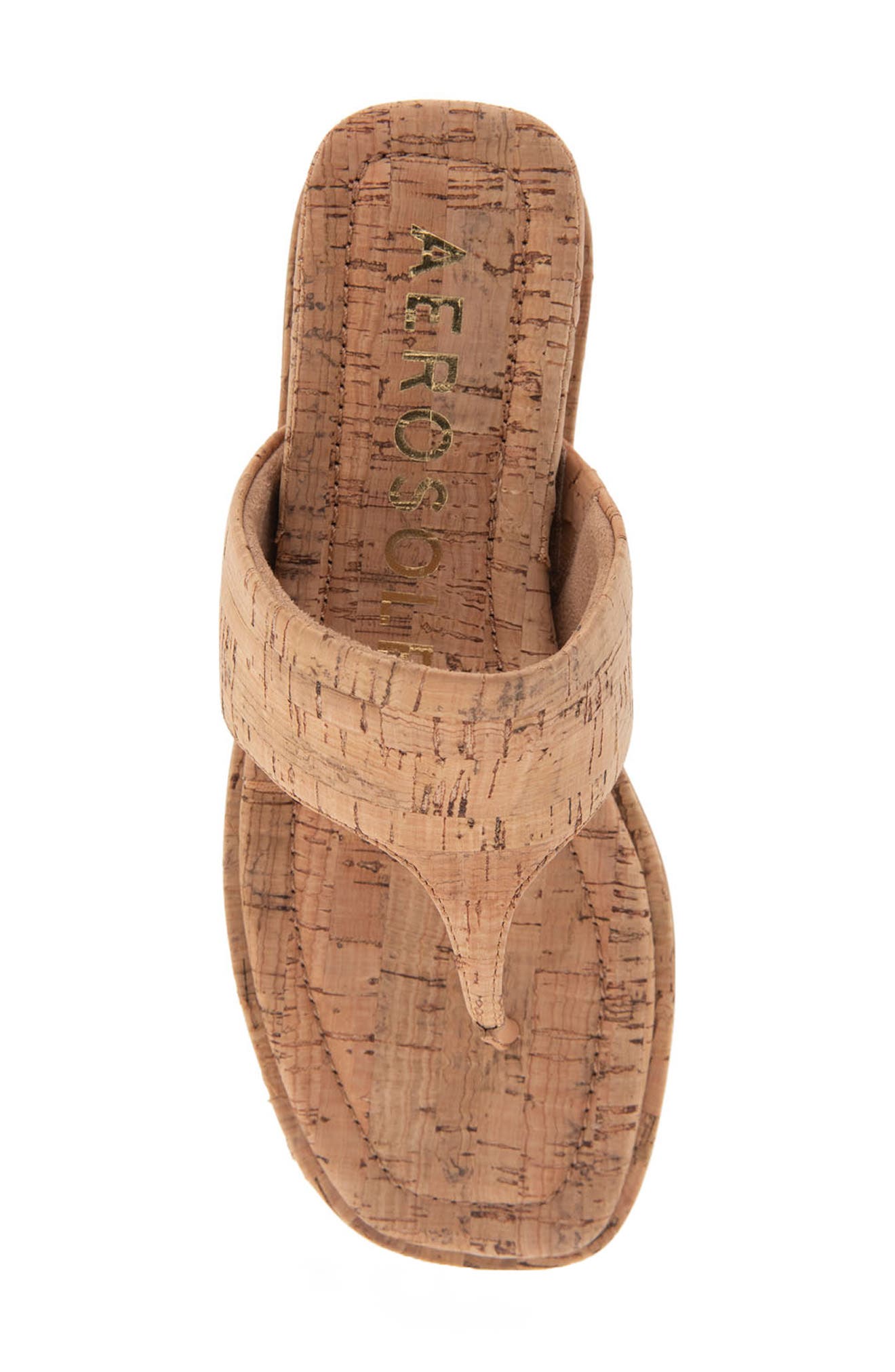 Aerosoles Barry T-Strap Sandal, Alternate, color, Cork Combo