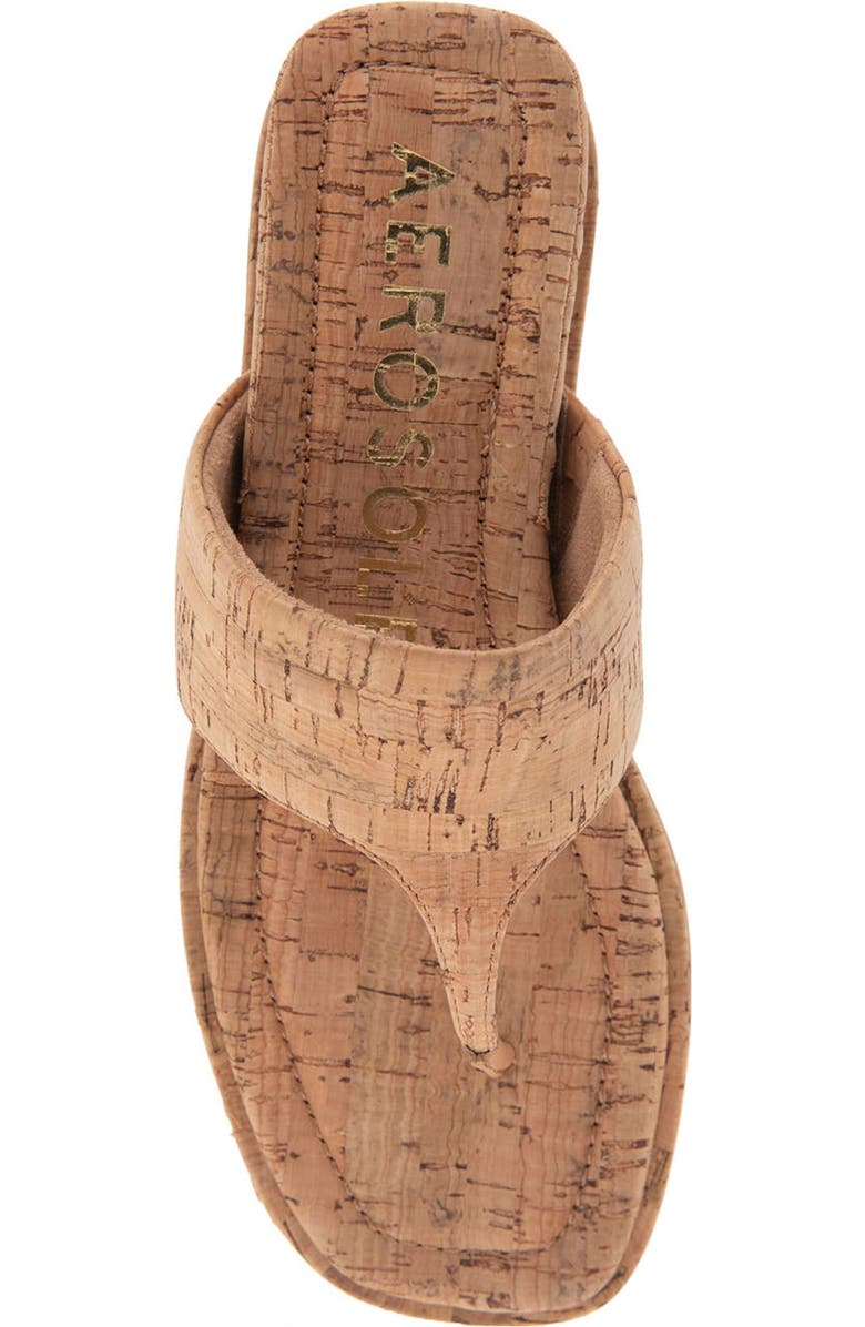Aerosoles Barry T-Strap Sandal, Alternate, color, Cork Combo