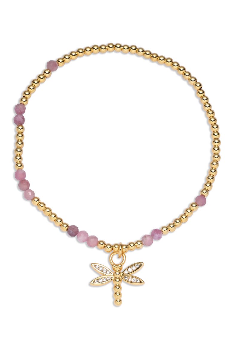 Beatrix Set of 3 Stretch Bracelets, Alternate, color, GOLD