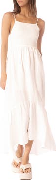Maaji Isadora Smocked Linen Maxi Dress