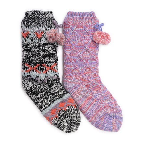 Women's 2 Pair Pack Tall Cabin Socks