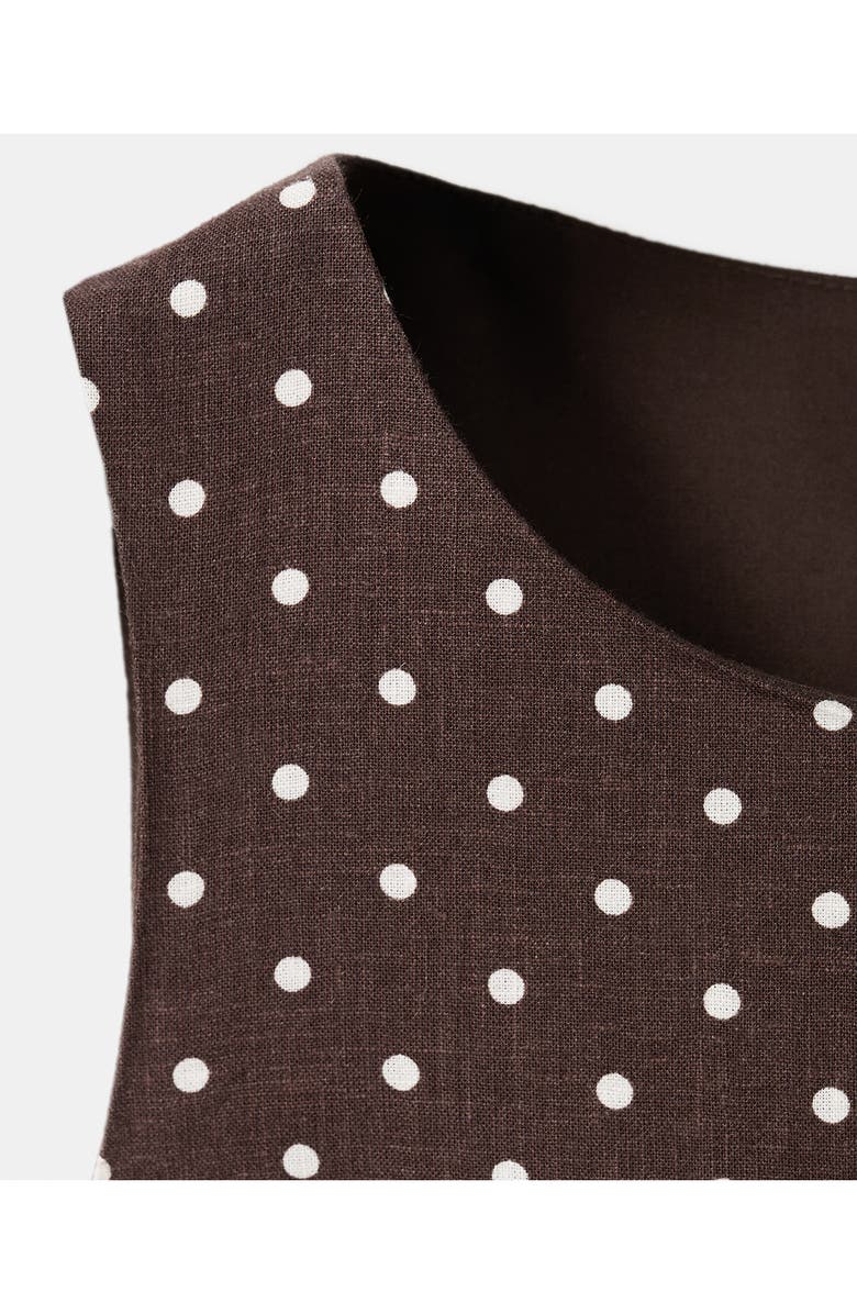 MANGO Polka Dot Sleeveless Wide Leg Jumpsuit, Alternate, color, 