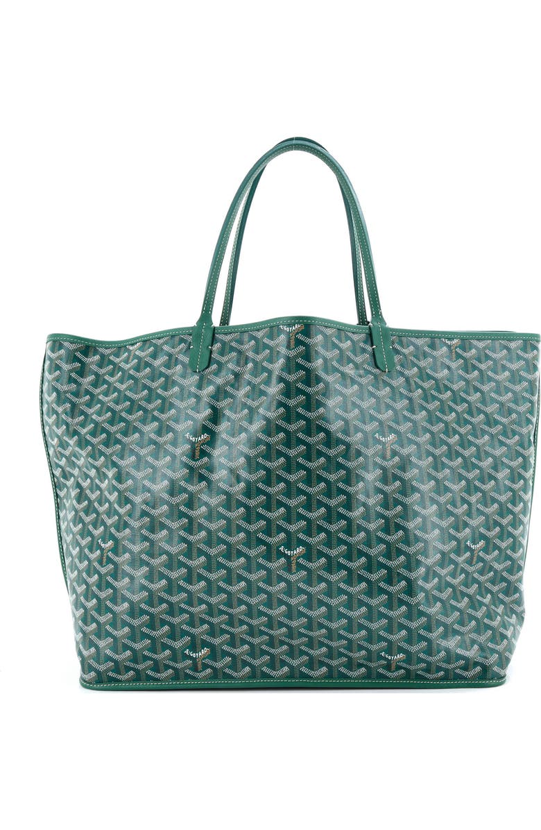 Pre-Owned Goyard Anjou Reversible Tote Coated Canvas GM, Main, color, Green